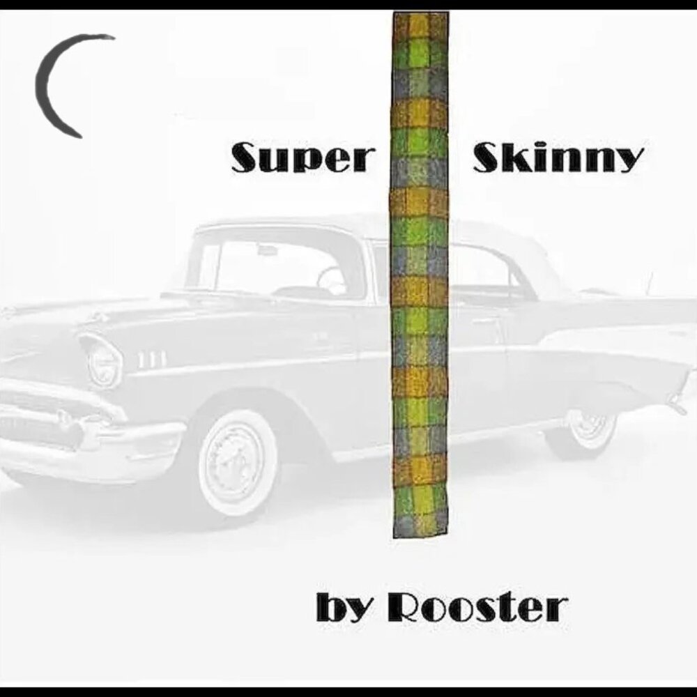 Vintage Skinny Tie Rare Collectible Necktie Funky Mohair Academia THE SKINNIEST